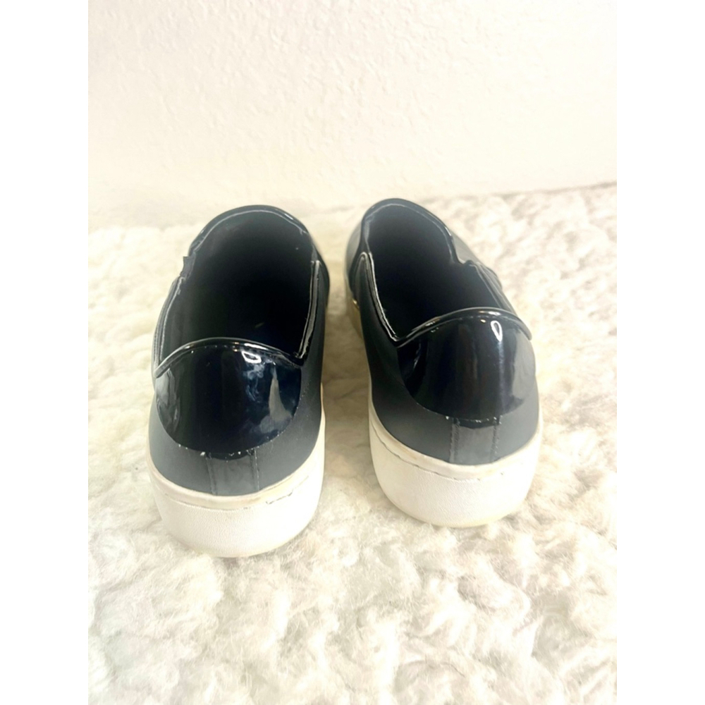 Michael Kors Brenden Black Leather slip-on fashion sneakers women size 8M - Picture 7 of 9